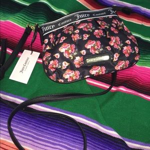 NWT Juicy Couture mini floral crossbody purse bag